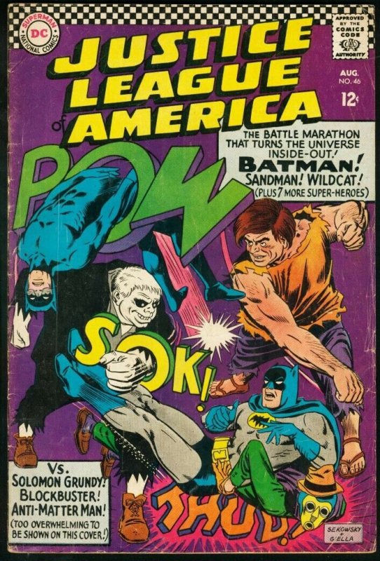 Justice League of America #46-1966-Batman/superman VG (DC Comics, 1966), raw comic book in VG condition — front cover