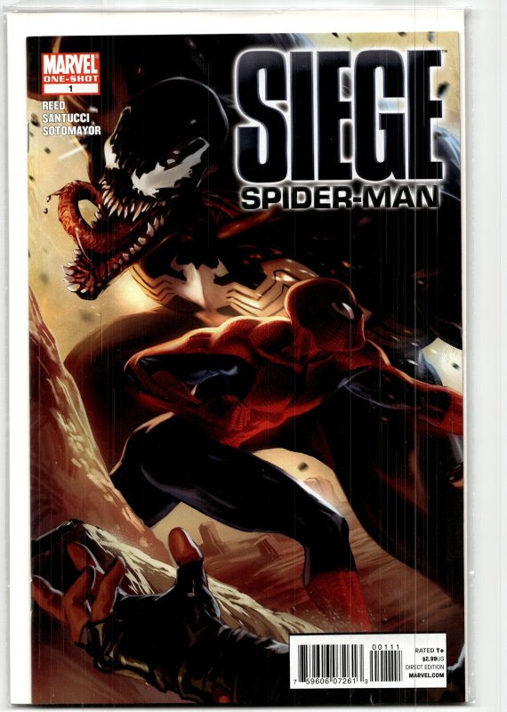 Siege: Spider-Man (2010) Spider-Man (2010), raw, ungraded comic book — front cover