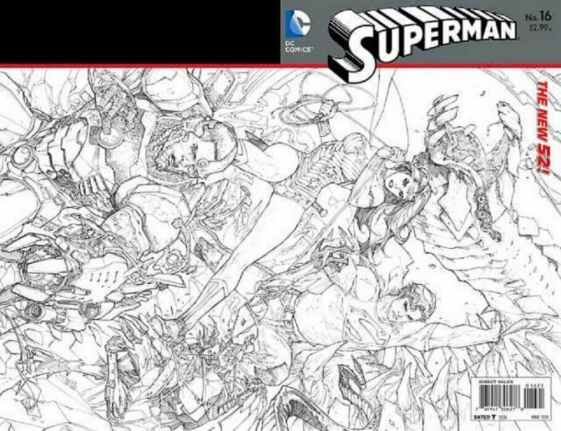 Superman #16 (DC Comics, 2013), raw comic book in NM condition — front cover