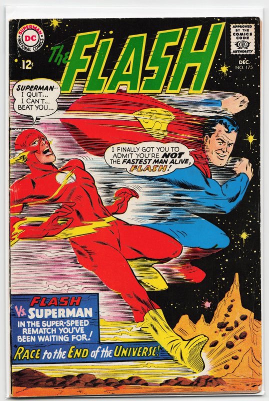 The Flash #175 (DC Comics, 1967), raw, ungraded comic book — front cover