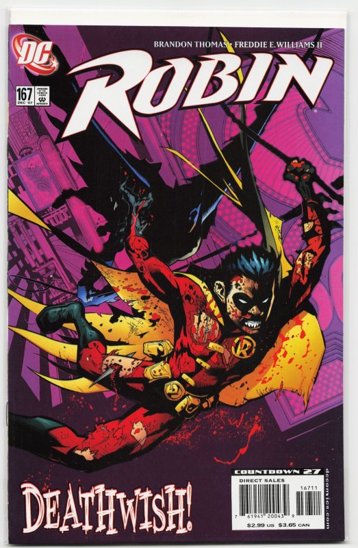 Robin #167 (DC Comics, 2007), raw, ungraded comic book — front cover