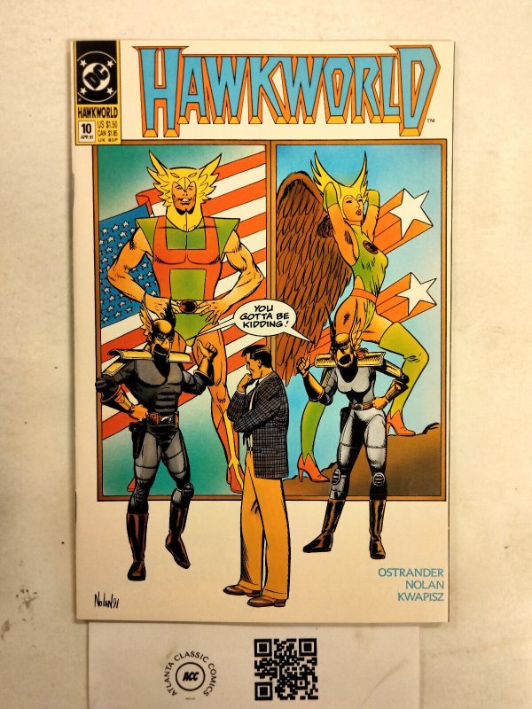 Hawkworld #10 (DC Comics), raw comic book in NM condition — front cover