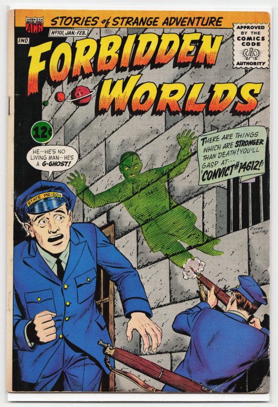 Forbidden Worlds #101 (American Comics Group, 1962), raw, ungraded comic book — front cover