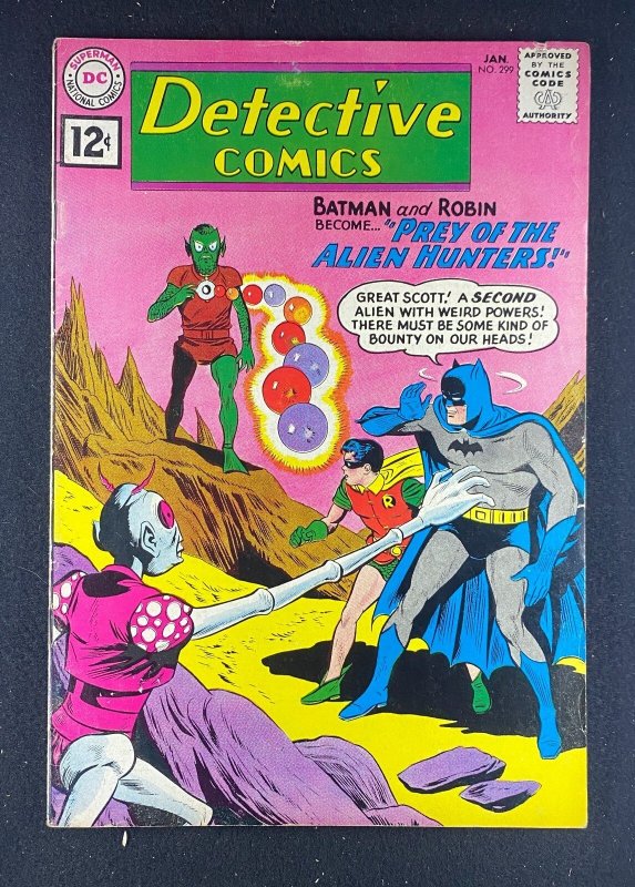 Detective Comics #299 (DC Comics, 1937), raw comic book in FN 6.0 condition — front cover