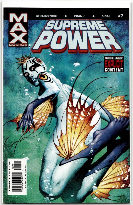 Supreme Power #7 (Marvel Comics, 2004), raw, ungraded comic book — front cover
