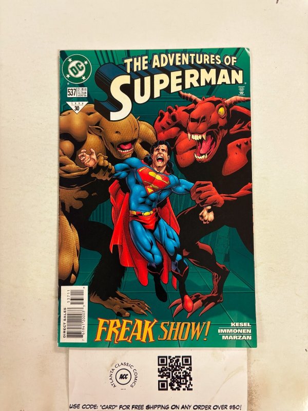 The Adventures of Superman #537 (DC Comics, 1996), raw comic book in NM condition — front cover