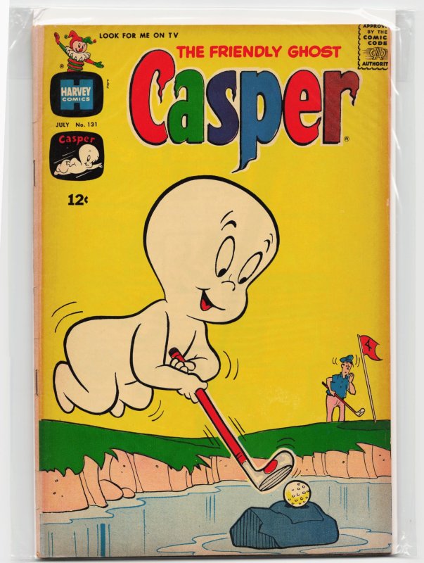 The Friendly Ghost Casper #131, raw, ungraded comic book — front cover