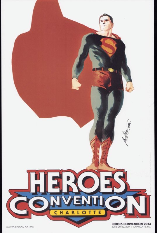 Heroes Convention 2014 - 11 x 17 Poster Limited Edition to 1200. Signed 20x (2014), raw, ungraded comic book — front cover