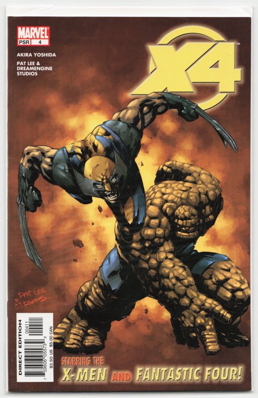 X-Men/Fantastic Four #4 (2005), raw, ungraded comic book — front cover