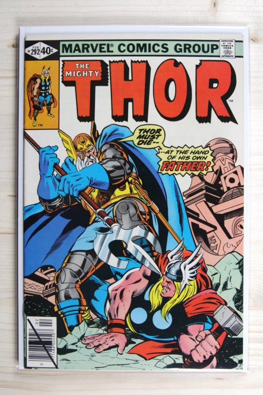 Thor #292 (Marvel Comics, 1980), raw comic book in VF+ 8.5 condition — front cover
