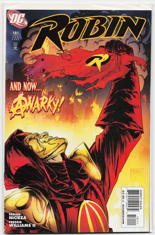 Robin #181 (DC Comics, 2009), raw, ungraded comic book — front cover