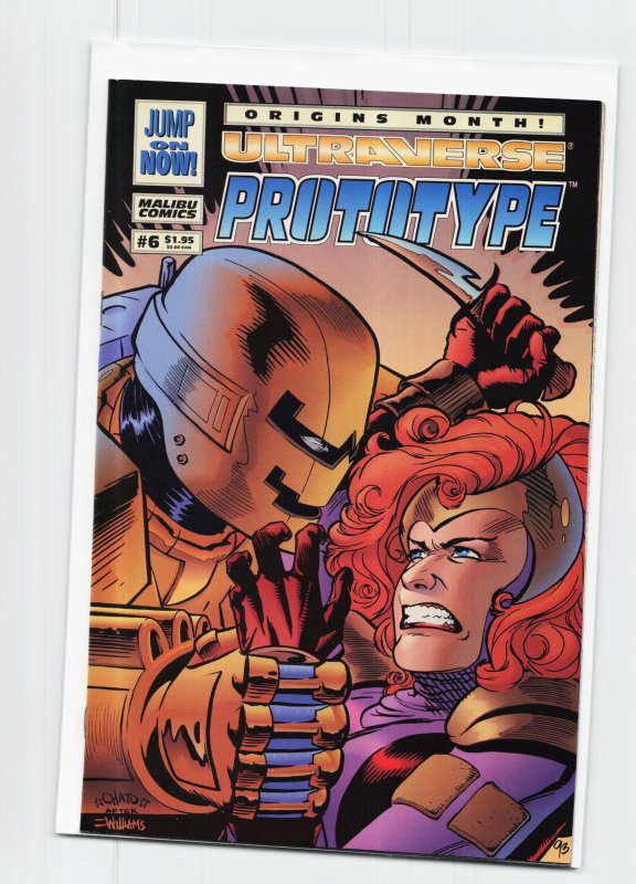 Prototype #6 (Malibu Comics, 1994), raw, ungraded comic book — front cover