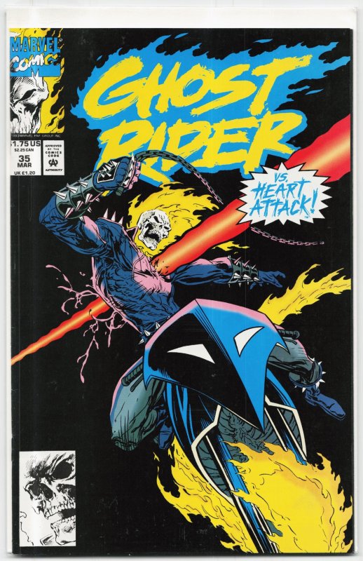 Ghost Rider #35 (Marvel Comics, 1993), raw, ungraded comic book — front cover