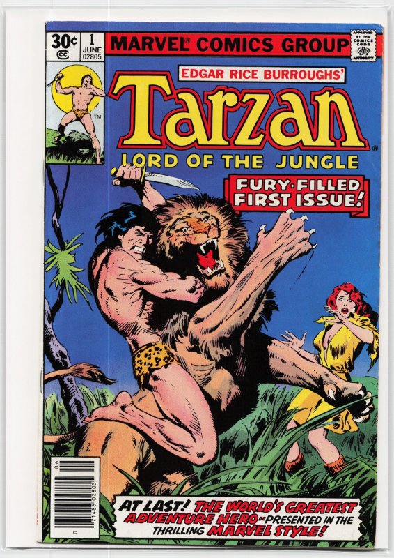 Tarzan #1 (DC Comics, 1977), raw, ungraded comic book — front cover