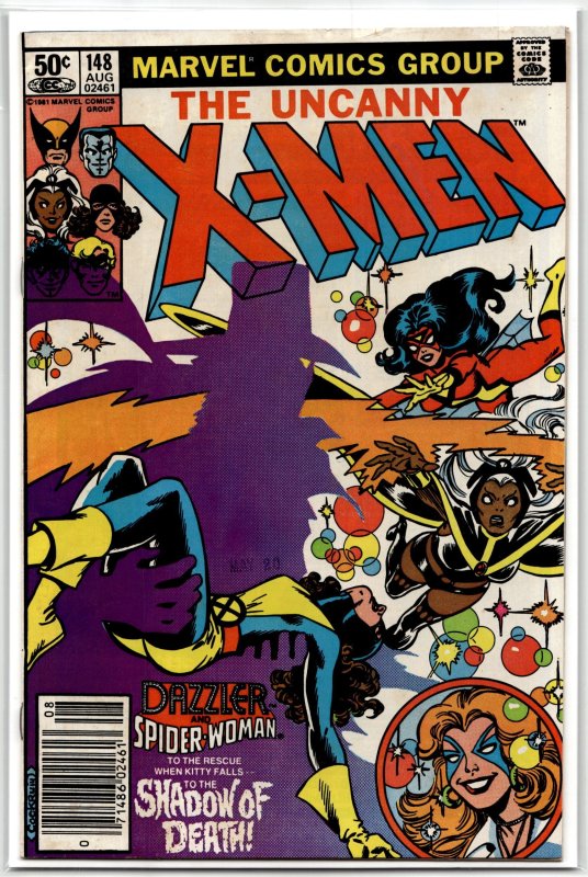 The Uncanny X-Men #148 (Marvel Comics, 1981), raw, ungraded comic book — front cover