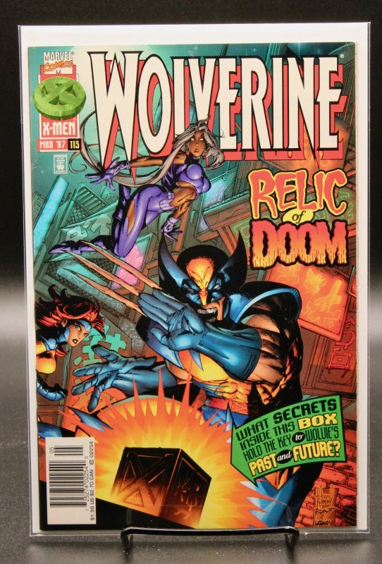 Wolverine #113 (Marvel Comics, 1997), raw, ungraded comic book — front cover