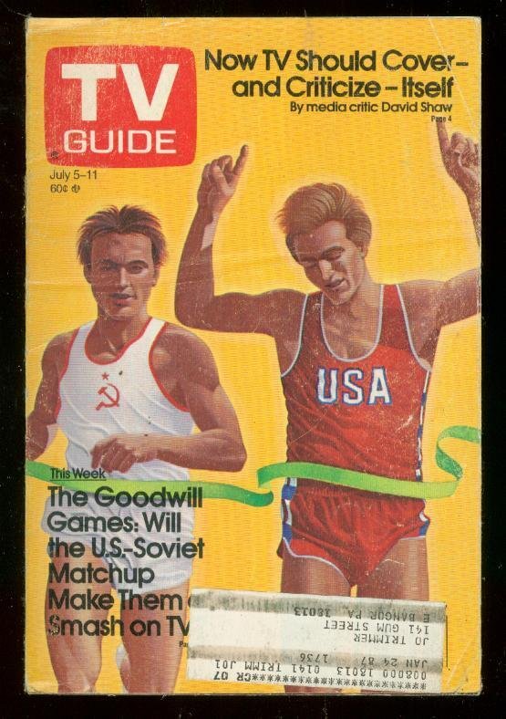Mag: TV Guide July #5 (1986), raw comic book in VG condition — front cover