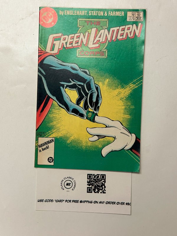 Green Lantern Corp #203 (DC Comics), raw comic book in VG condition — front cover
