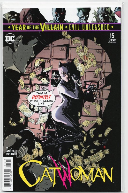 Catwoman #15 (DC Comics, 2019), raw, ungraded comic book — front cover