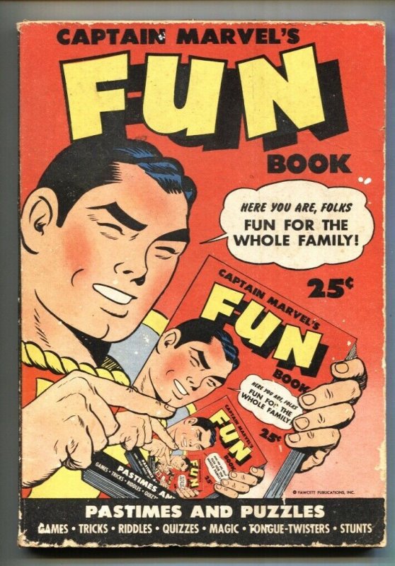 Captain Marvel's Fun Book 1944-Rare Puzzle Book-comic Book (1944), raw, ungraded comic book — front cover