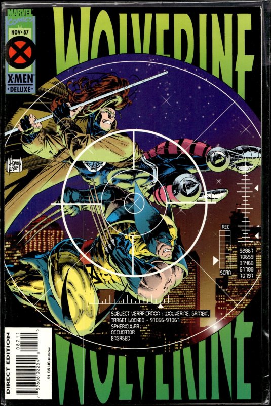 Wolverine #87 (Marvel Comics, 1994), raw, ungraded comic book — front cover