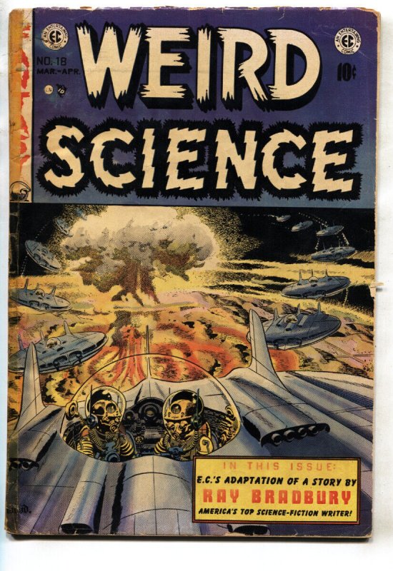 Weird Science #18 (EC Comics, 1953), raw, ungraded comic book — front cover