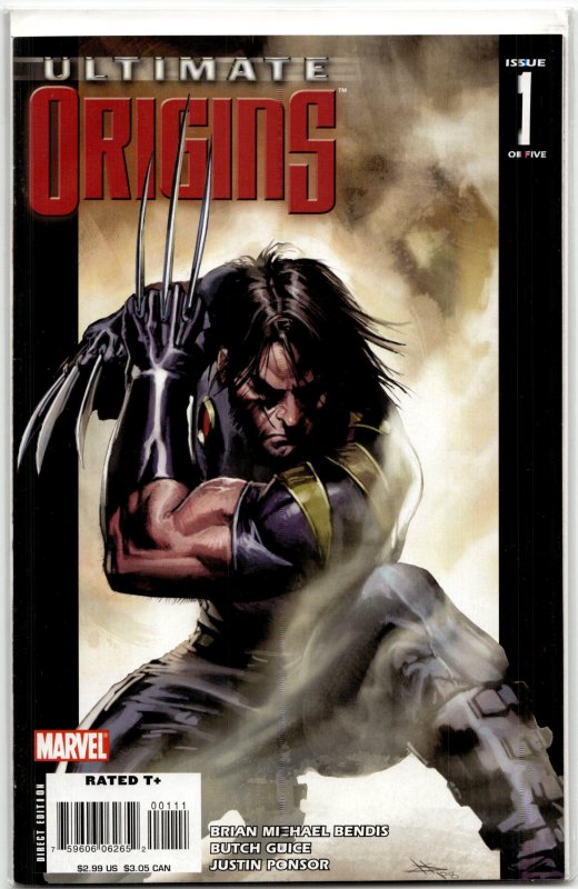 Ultimate Origins #1 (2008), raw, ungraded comic book — front cover
