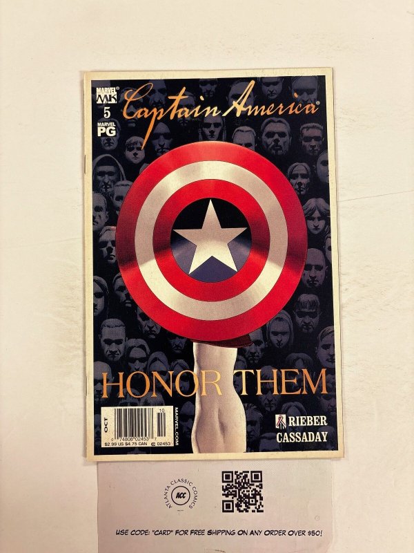 Captain America #5 (Marvel Comics), raw comic book in NM condition — front cover