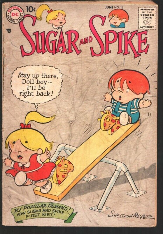 Sugar and Spike #16 (DC Comics, 1958), raw, ungraded comic book — front cover