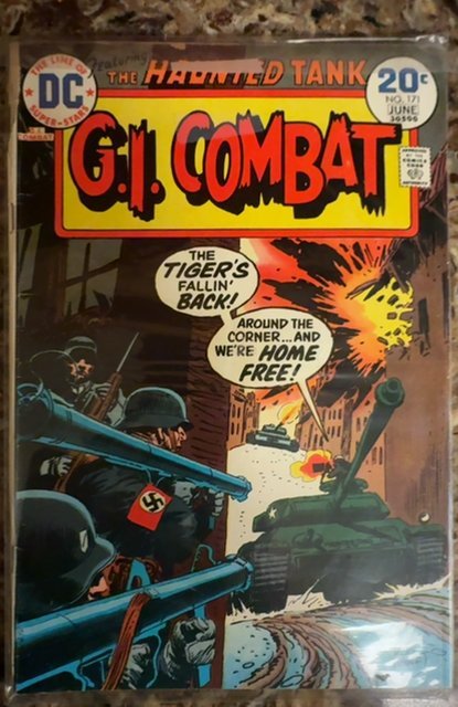 G.I. Combat #171 (DC Comics, 1974), raw, ungraded comic book — front cover