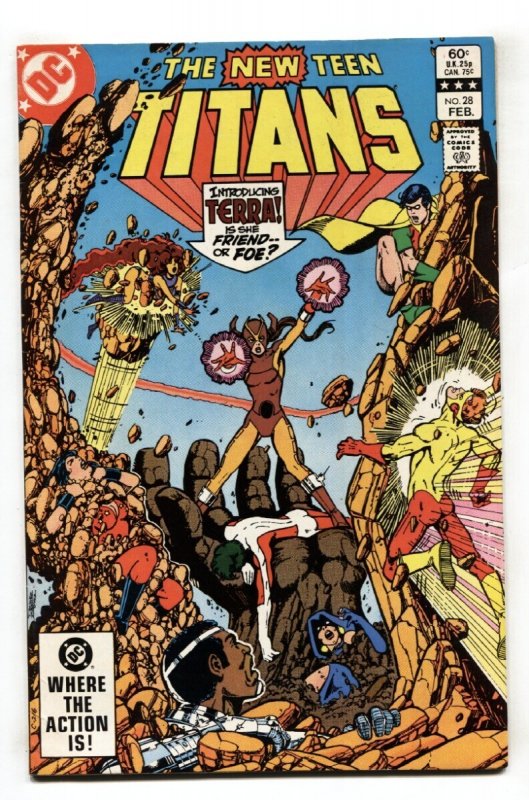 New Teen Titans #28 - 1983 - DC - NM- - Comic Book (DC Comics, 1983), raw comic book in NM- condition — front cover
