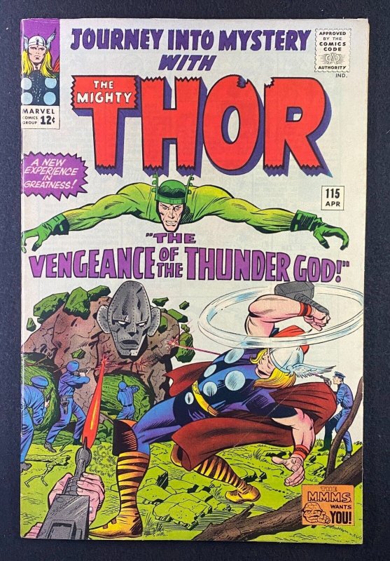 Journey into Mystery #115 (1952), raw comic book in FN/VF 7.0 condition — front cover