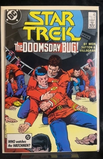 Star Trek #34 (DC Comics, 1987), raw, ungraded comic book — front cover