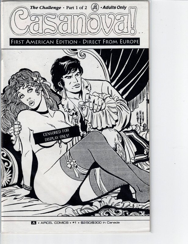 Casanova #1 - 6 (not a Full Set), raw, ungraded comic book — front cover