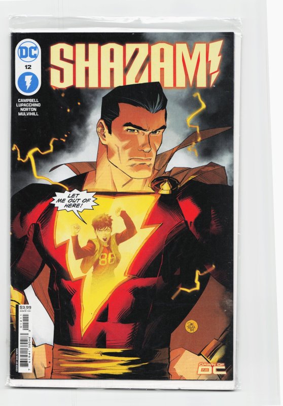 Shazam! #12 (DC Comics, 2024), raw, ungraded comic book — front cover