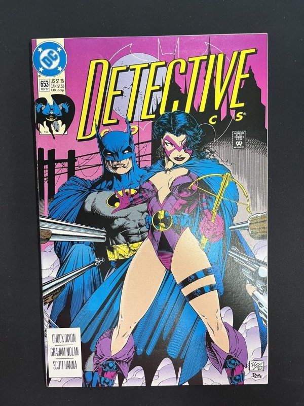 Detective Cómics #653 (DC Comics, 1992), raw comic book in VF condition — front cover
