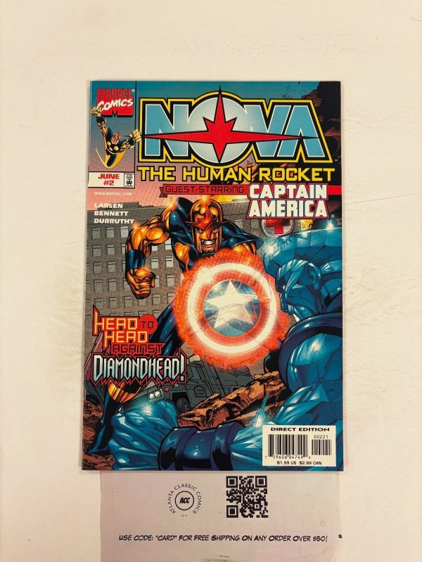 Nova #2 (Marvel Comics, 2007), raw comic book in NM condition — front cover