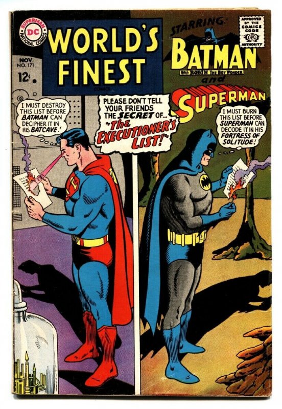 World's Finest #171 (DC Comics), raw, ungraded comic book — front cover