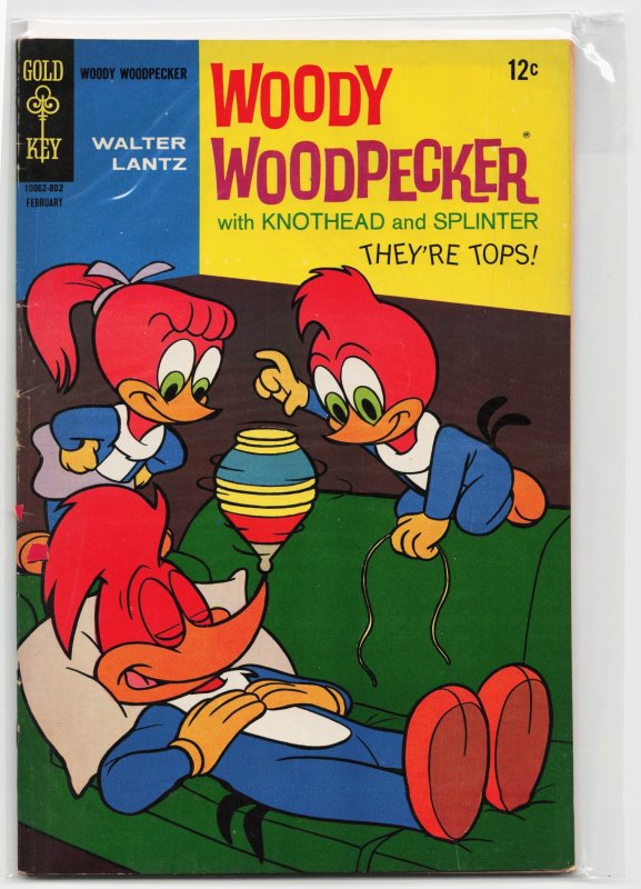 Walter Lantz Woody Woodpecker #100 (Gold Key, 1968), raw, ungraded comic book — front cover