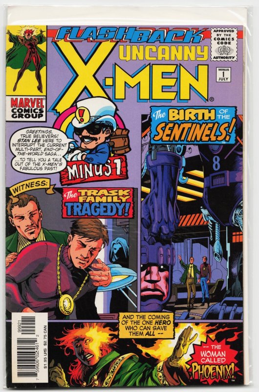 The Uncanny X-Men #-1 (Marvel Comics, 1997), raw, ungraded comic book — front cover