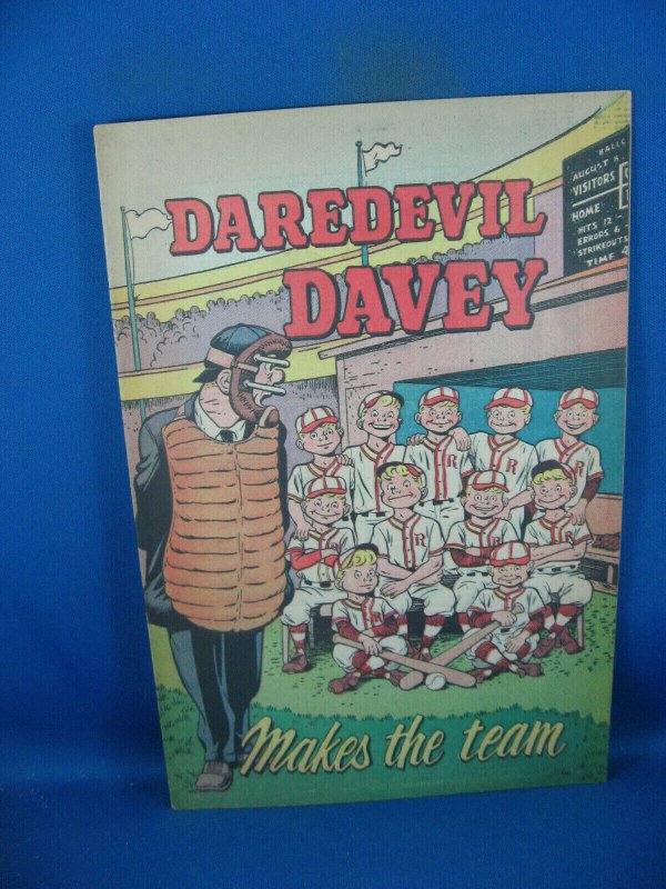 Daredevil Davey Makes the Team VF Baseball Cvr Will Eisner Giveaway Not in Guide, raw comic book in VF condition — front cover