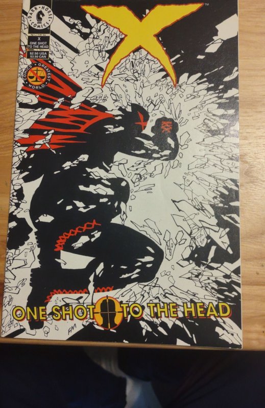 X: One Shot to the Head (1994) (1994), raw, ungraded comic book — front cover