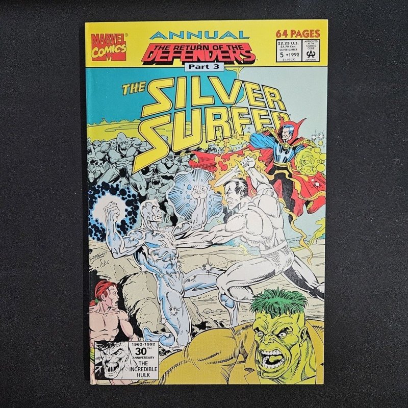 Silver Surfer Annual #5 (Marvel Comics, 1992), raw comic book in NM condition — front cover