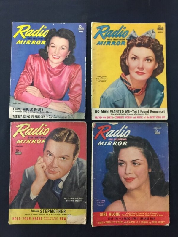MAG: Superman in Radio - 16 Issue lot of Radio and Television Mirror Magazine..., raw, ungraded comic book — front cover