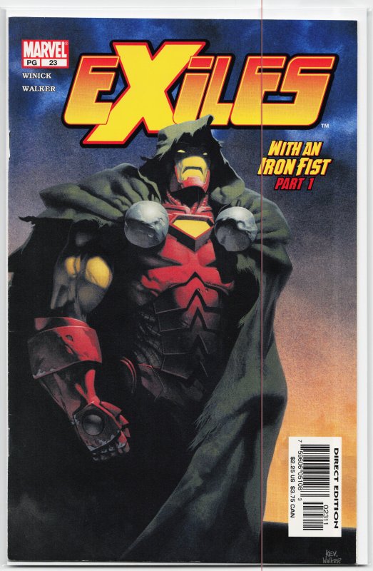 Exiles #23 (2003), raw, ungraded comic book — front cover