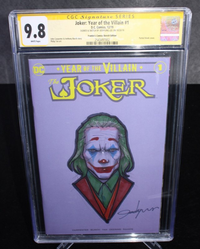 Joker: Year of the Villain #1 (2019), CGC 9.8 graded comic book — front cover in its holder