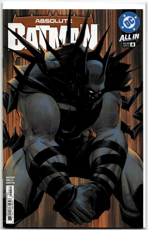 Absolute Batman #4 (DC Comics, 2025), raw, ungraded comic book — front cover