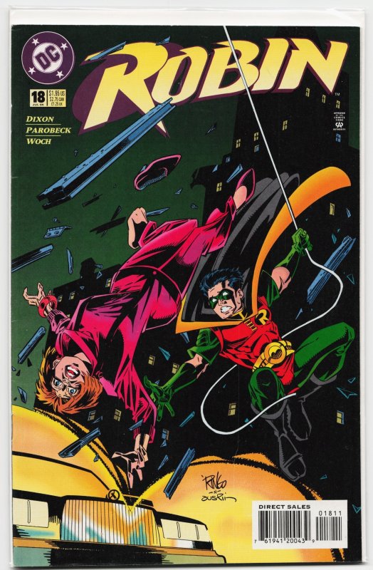 Robin #18 (DC Comics, 1995), raw, ungraded comic book — front cover