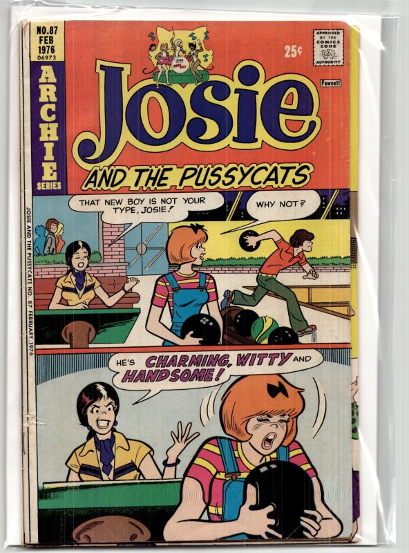 Josie and the Pussycats #87 (1976), raw, ungraded comic book — front cover