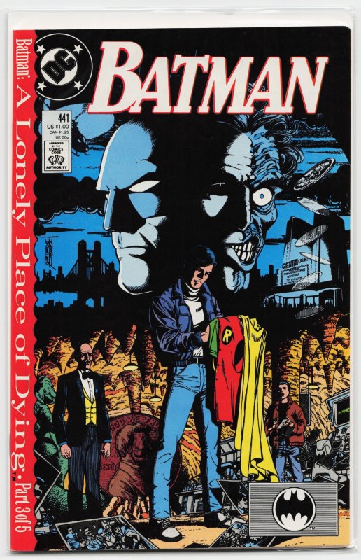 Batman #441 (DC Comics, 1989), raw, ungraded comic book — front cover
